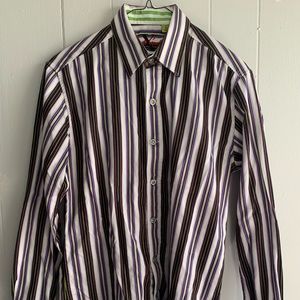 Robert Graham Button Down Dress Shirt Small